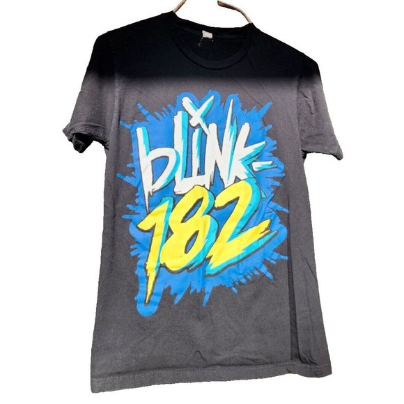 Vintage Blink 182 Black T-Shirt Size Small 1990's Band Rock Punk Travis Barker